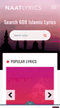 Mobile Screenshot of naatlyrics.in